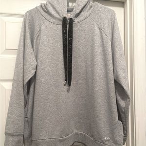 MICHAEL KORS gray hooded sweatshirt XL EUC